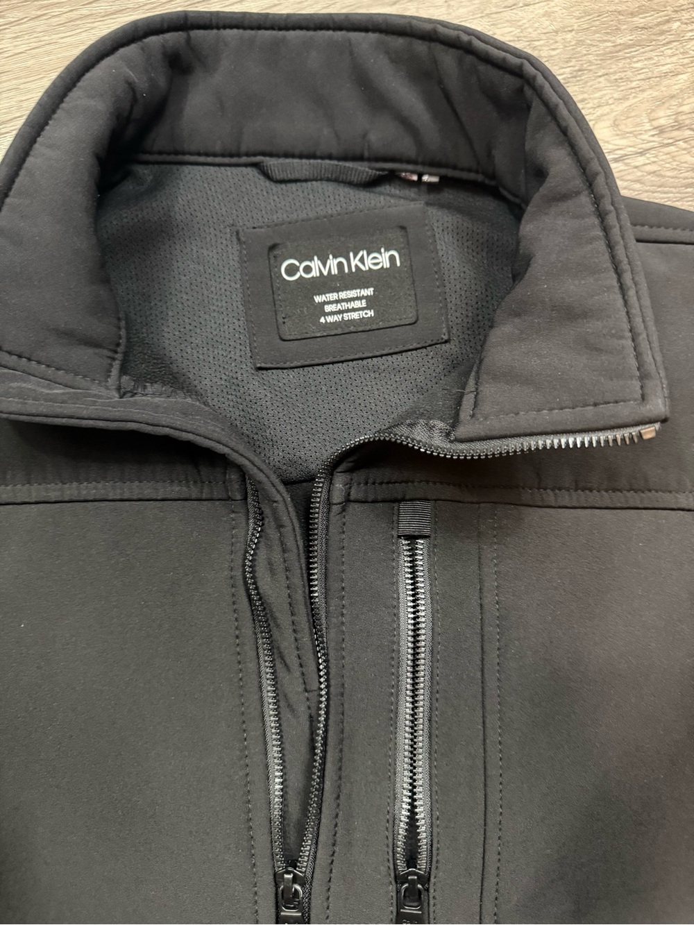 Calvin Klein Black Softshell Performance Jacket - Picture 4 of 15